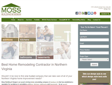 Tablet Screenshot of mossbuildinganddesign.com
